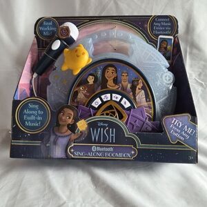 Disney Wish Bluetooth Karaoke Sing Along Boombox NEW